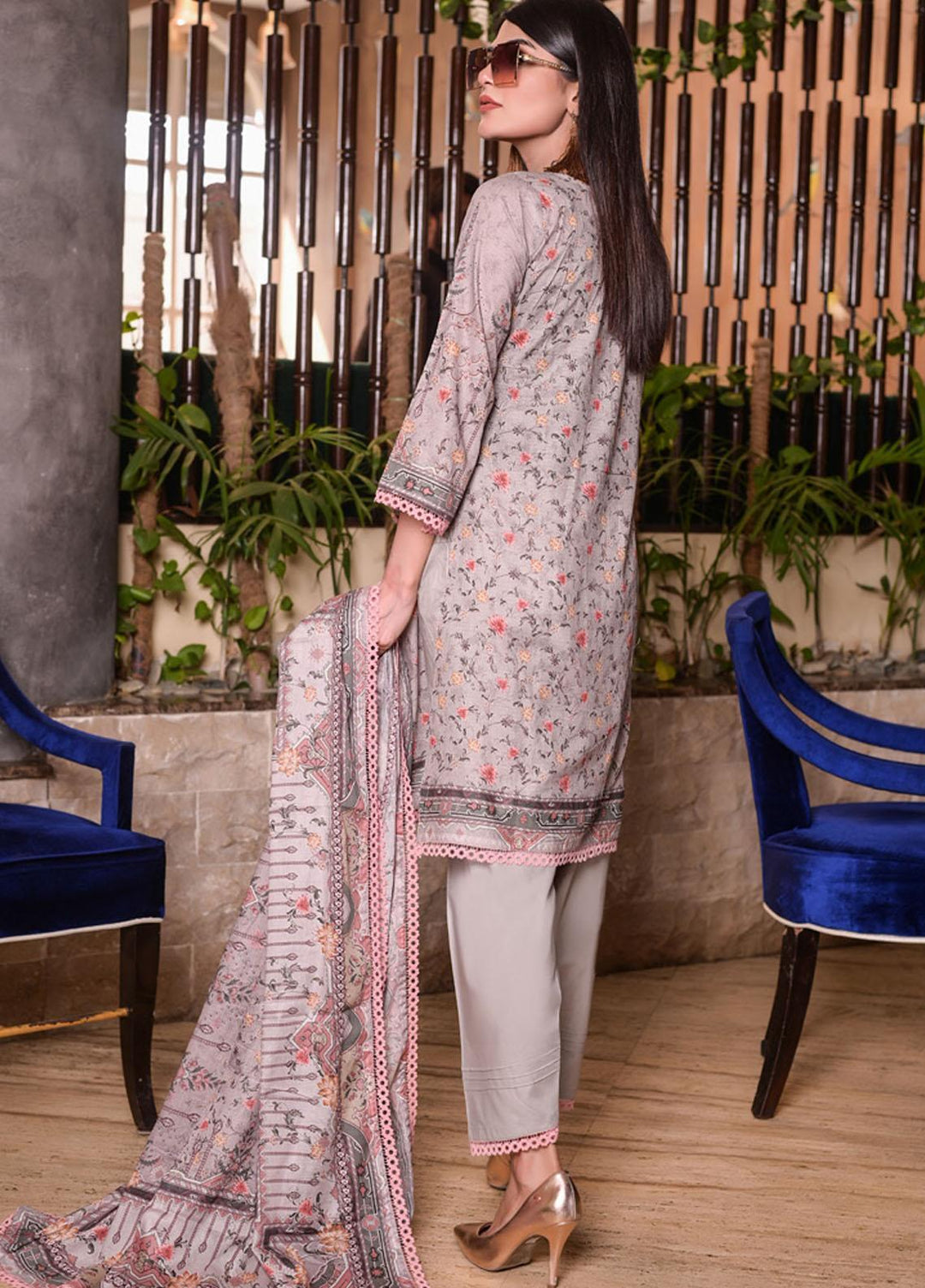 Marvelous Mother By MTF Embroidered Lawn Suits Unstitched 3 Piece MTF22MM 10 - Summer Collection