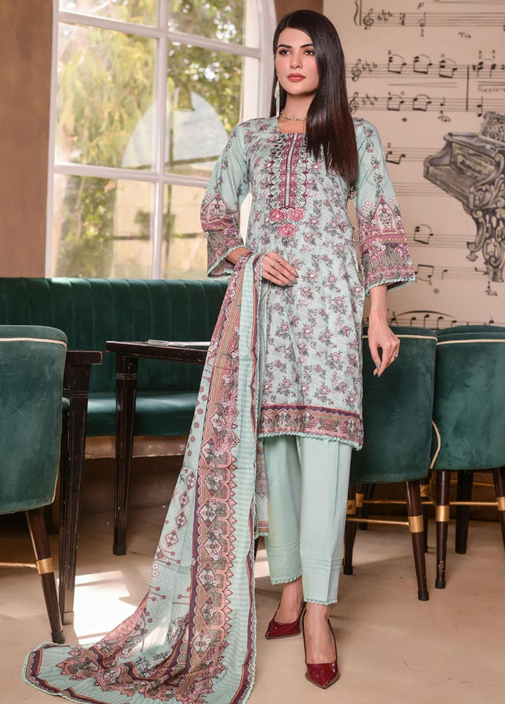 Marvelous Mother By MTF Embroidered Lawn Suits Unstitched 3 Piece MTF22MM 03 - Summer Collection