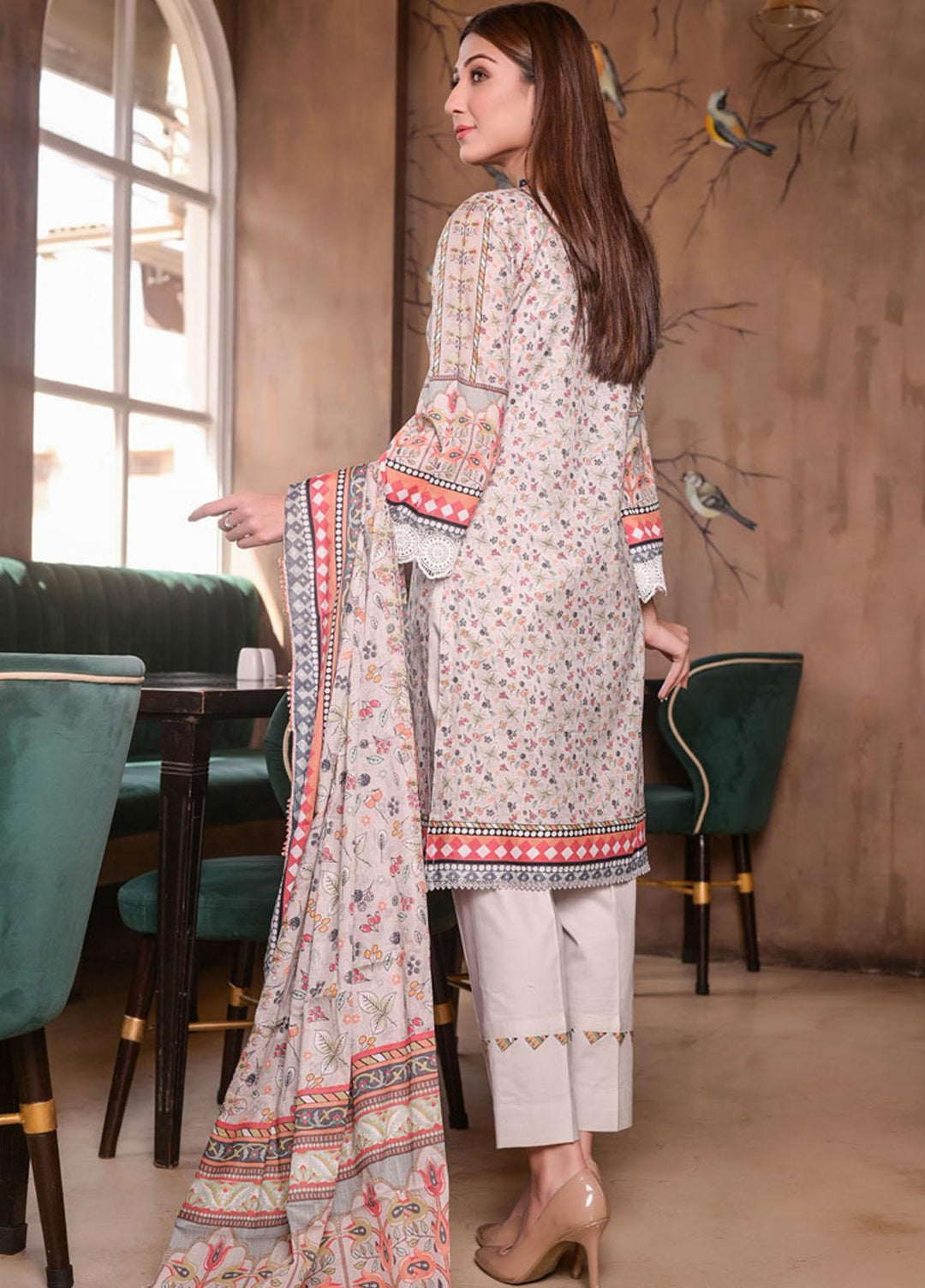 Marvelous Mother By MTF Embroidered Lawn Suits Unstitched 3 Piece MTF22MM 05 - Summer Collection