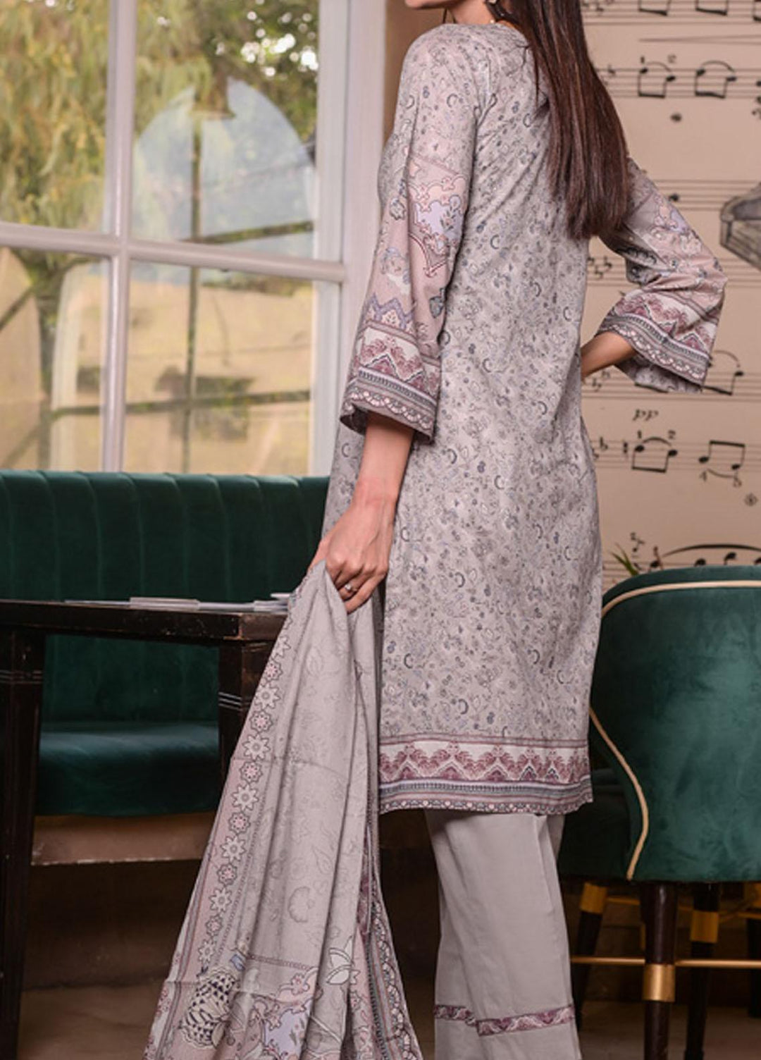 Marvelous Mother By MTF Embroidered Lawn Suits Unstitched 3 Piece MTF22MM 08 - Summer Collection