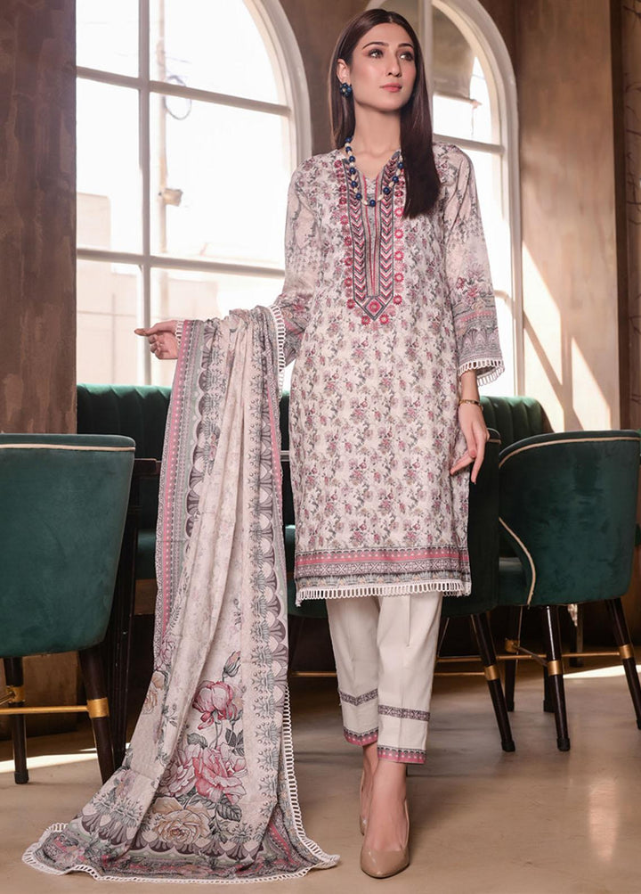 Marvelous Mother By MTF Embroidered Lawn Suits Unstitched 3 Piece MTF22MM 09 - Summer Collection