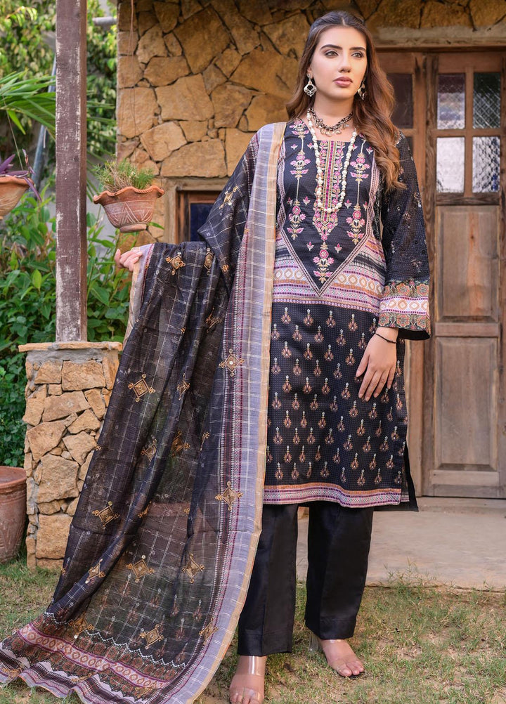 MTF Nagina Embroidered Lawn Suit Unstitched 3 Piece MTF22NE 02 - Summer Collection