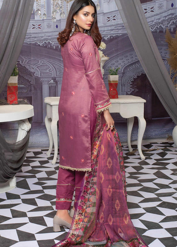 MTF Embroidered Lawn Suits Unstitched 3 Piece MTF21NR MTF-02 - Summer Collection