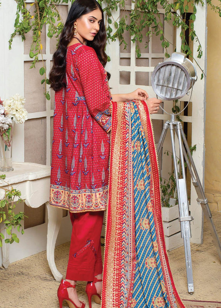 MTF Embroidered Lawn Suits Unstitched 3 Piece MTF21EL MTF-2-A - Summer Collection