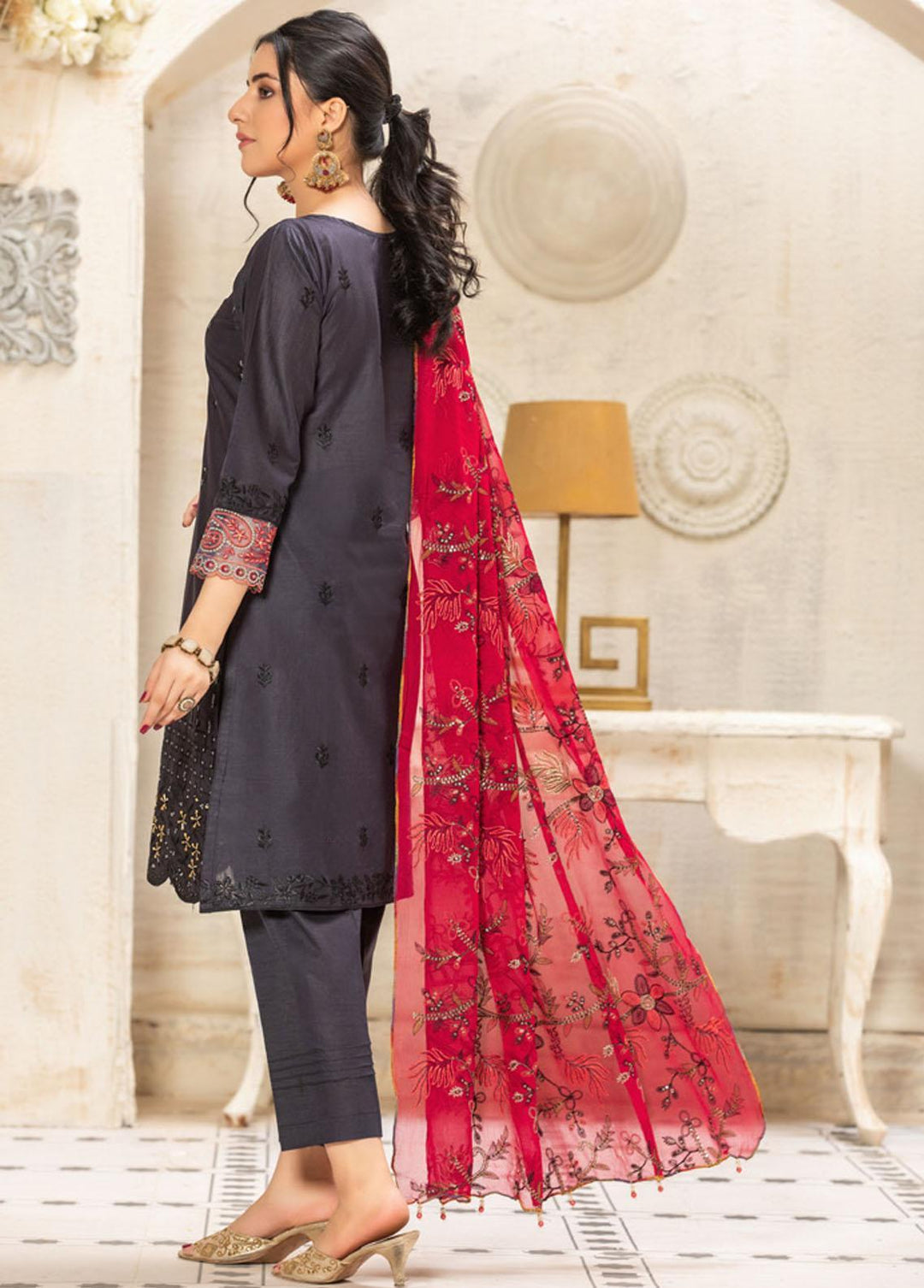 Starlet Dream By MTF Embroidered Lawn Suits Unstitched 3 Piece MTF22SD 03 - Summer Collection