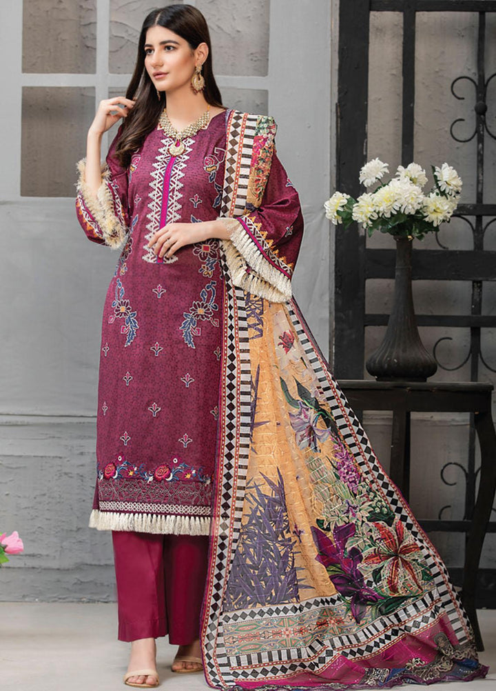 MTF Embroidered Jacquard Suits Unstitched 3 Piece MTF21TT D-03 - Summer Collection