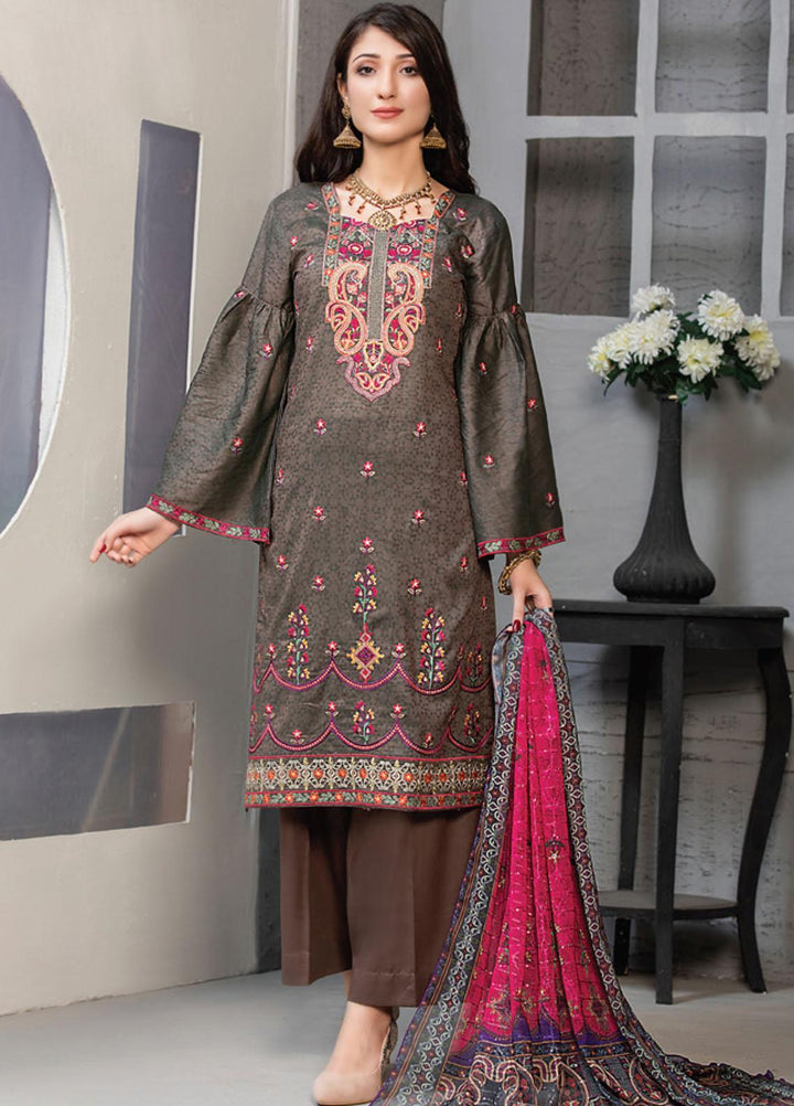 MTF Embroidered Jacquard Suits Unstitched 3 Piece MTF21TT D-05 - Summer Collection