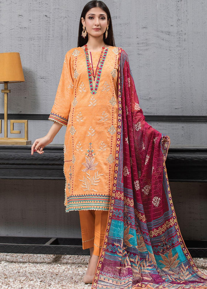 MTF Embroidered Jacquard Suits Unstitched 3 Piece MTF21TT D-06 - Summer Collection