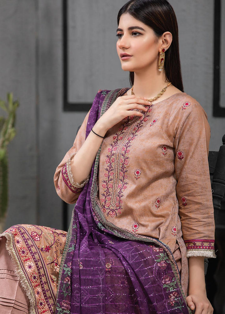 MTF Embroidered Jacquard Suits Unstitched 3 Piece MTF21TT D-12 - Summer Collection