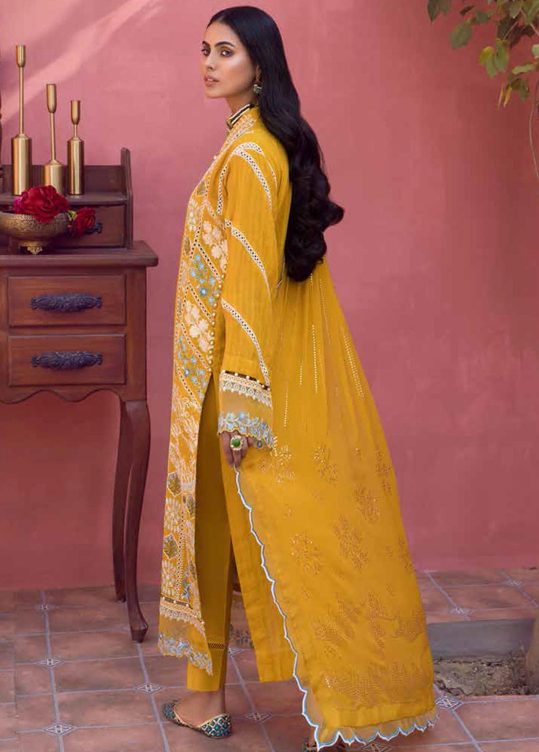 Mukesh By Al Zohaib Embroidered Lawn Suits Unstitched 3 Piece AZ23M A-02 ZEENAT - Summer Collection