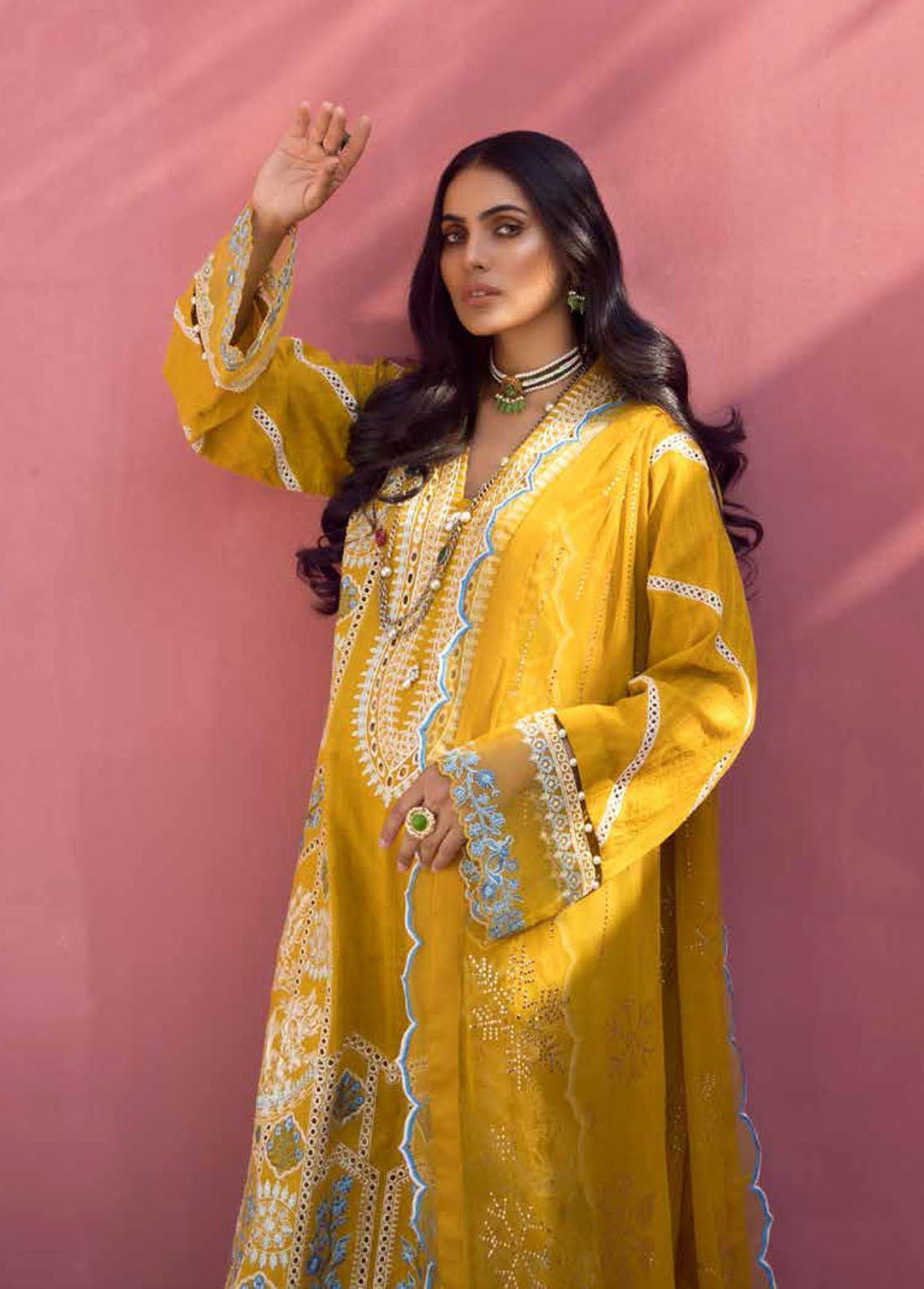 Mukesh By Al Zohaib Embroidered Lawn Suits Unstitched 3 Piece AZ23M A-02 ZEENAT - Summer Collection