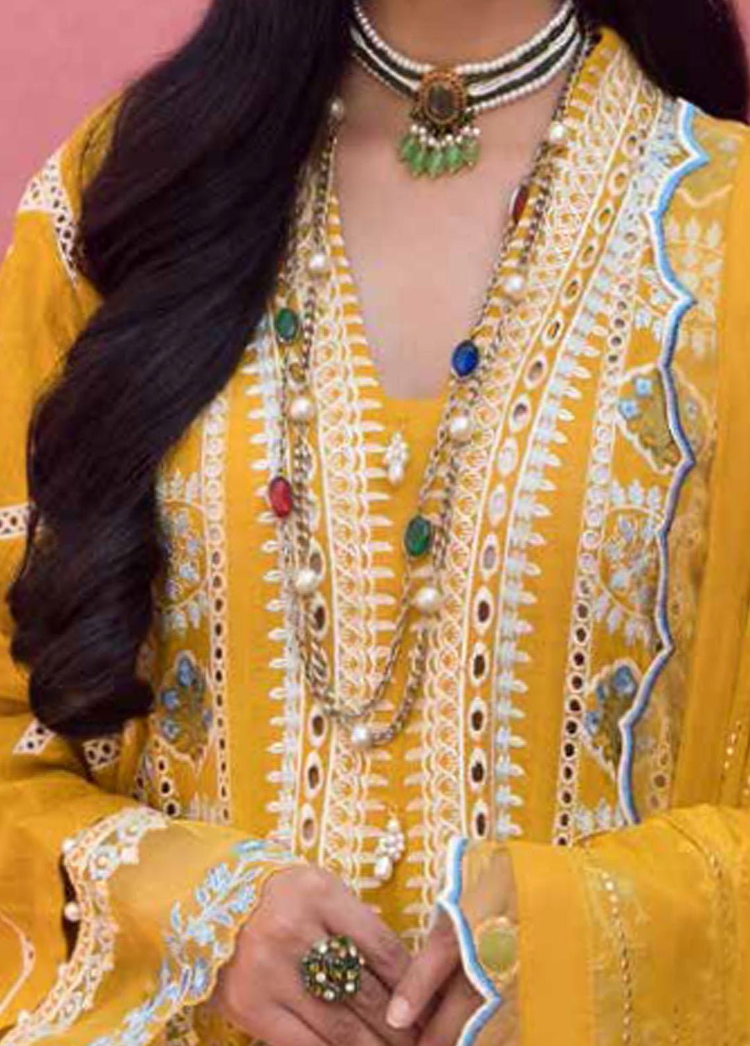 Mukesh By Al Zohaib Embroidered Lawn Suits Unstitched 3 Piece AZ23M A-02 ZEENAT - Summer Collection