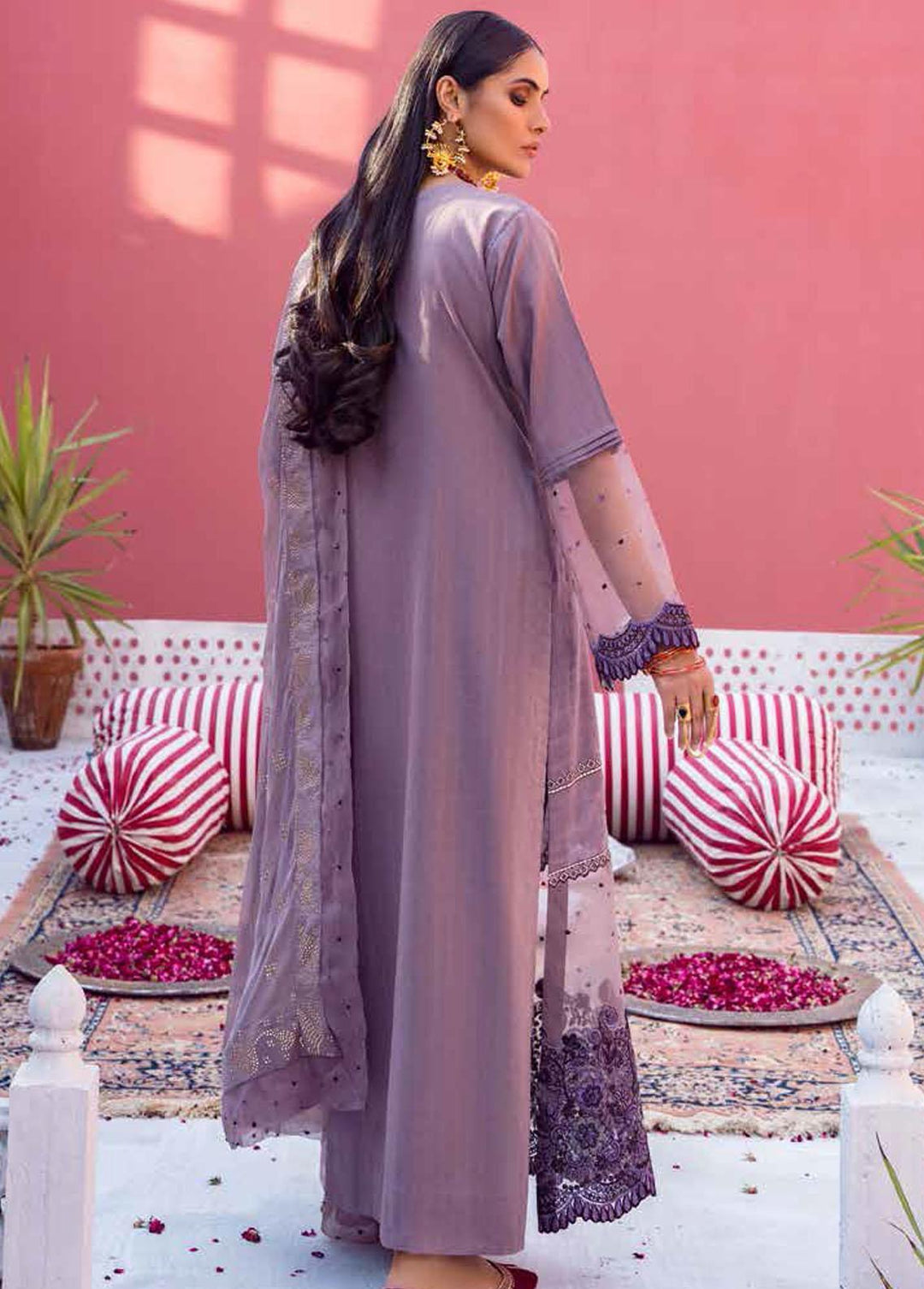 Mukesh By Al Zohaib Embroidered Lawn Suits Unstitched 3 Piece AZ23M A-04 JAHAN-ARA - Summer Collection