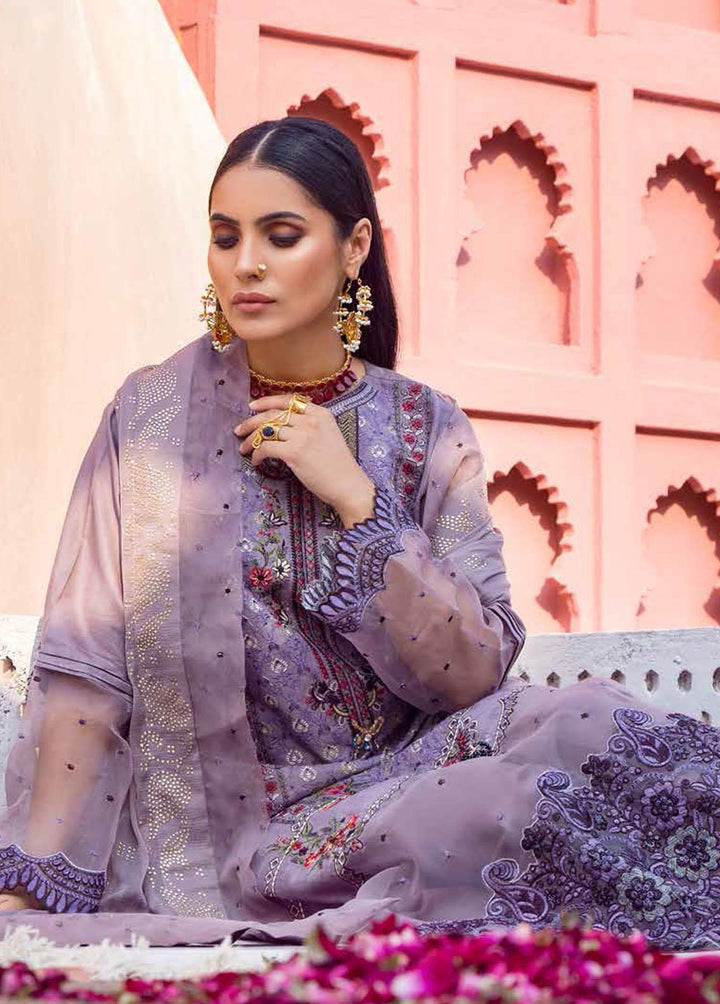 Mukesh By Al Zohaib Embroidered Lawn Suits Unstitched 3 Piece AZ23M A-04 JAHAN-ARA - Summer Collection