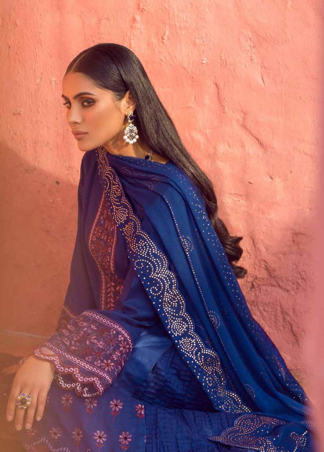 Mukesh By Al Zohaib Embroidered Lawn Suits Unstitched 3 Piece AZ23M A-05 DIWANJI - Summer Collection