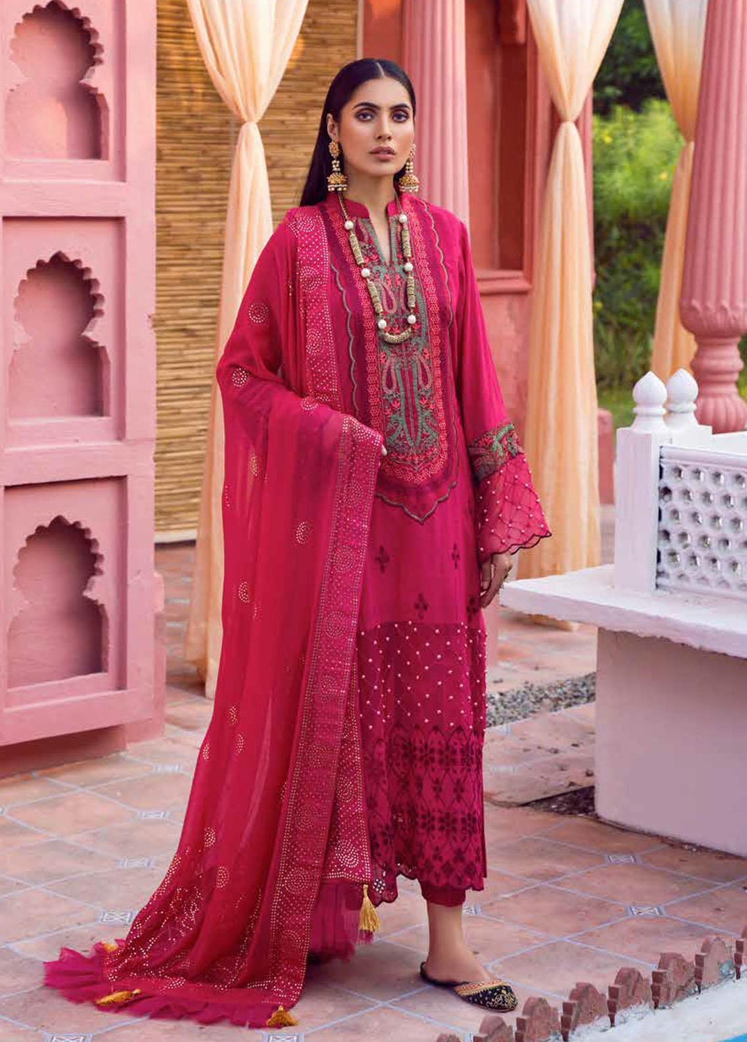 Mukesh By Al Zohaib Embroidered Lawn Suits Unstitched 3 Piece AZ23M A-06 MASUMA - Summer Collection