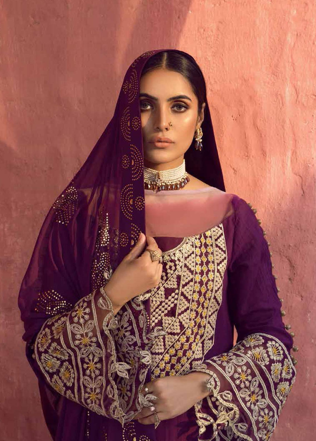 Mukesh By Al Zohaib Embroidered Lawn Suits Unstitched 3 Piece AZ23M A-07 SAHAR - Summer Collection