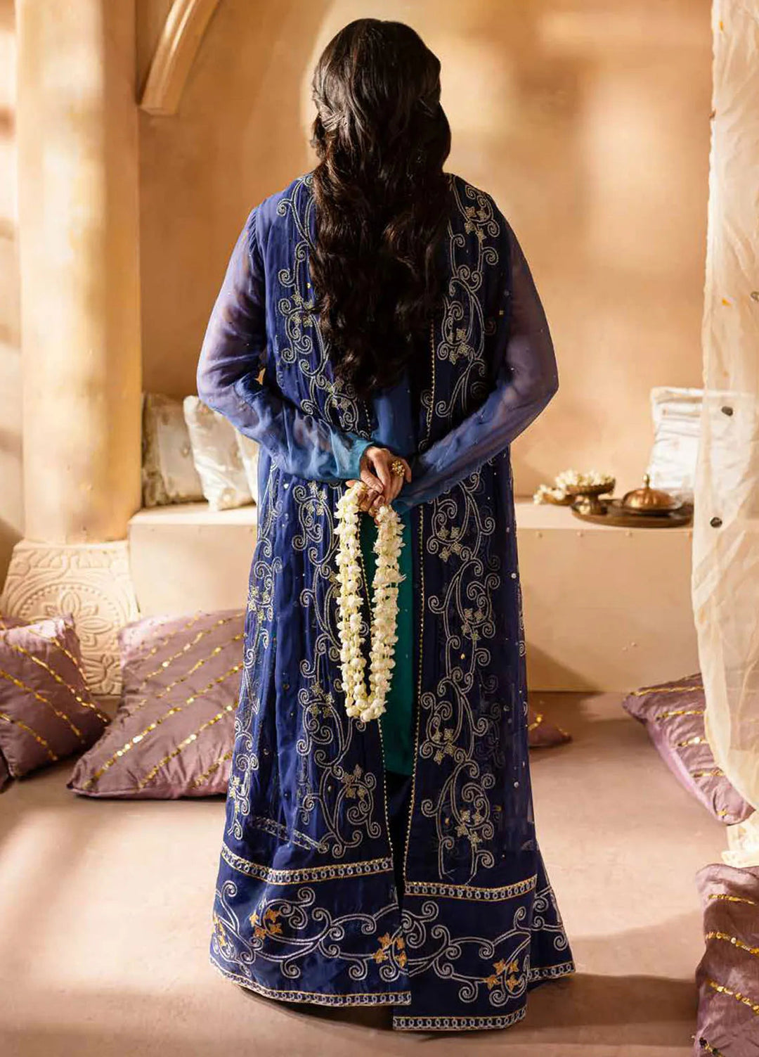 Mukeshkari By Nureh Embroidered Chiffon Suit Unstitched 4 Piece NU24MK MK-03 - Formal Collection