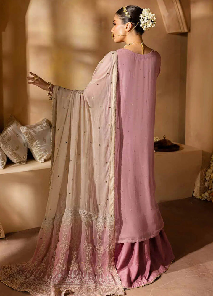 Mukeshkari By Nureh Embroidered Chiffon Suit Unstitched 4 Piece NU24MK MK-04 - Formal Collection