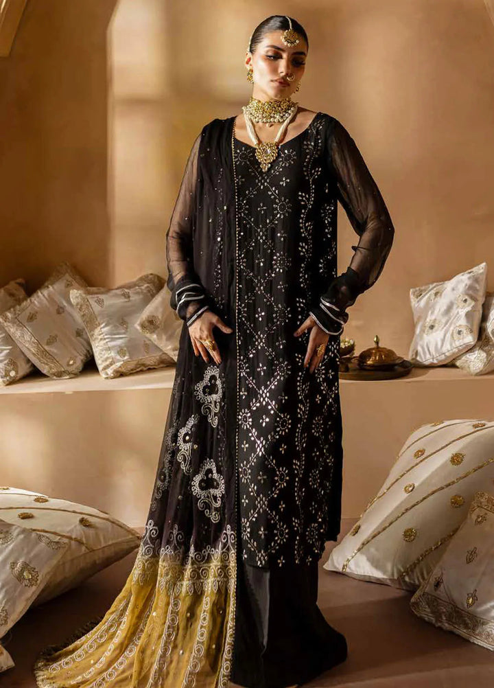 Mukeshkari By Nureh Embroidered Chiffon Suit Unstitched 4 Piece NU24MK MK-05 - Formal Collection