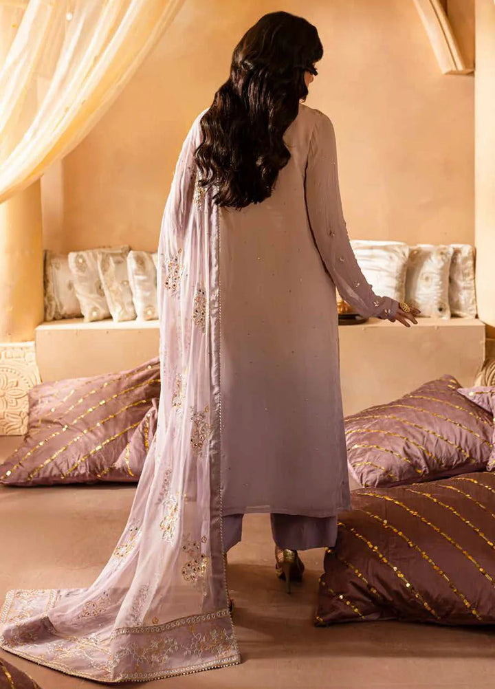 Mukeshkari By Nureh Embroidered Chiffon Suit Unstitched 4 Piece NU24MK MK-06 - Formal Collection