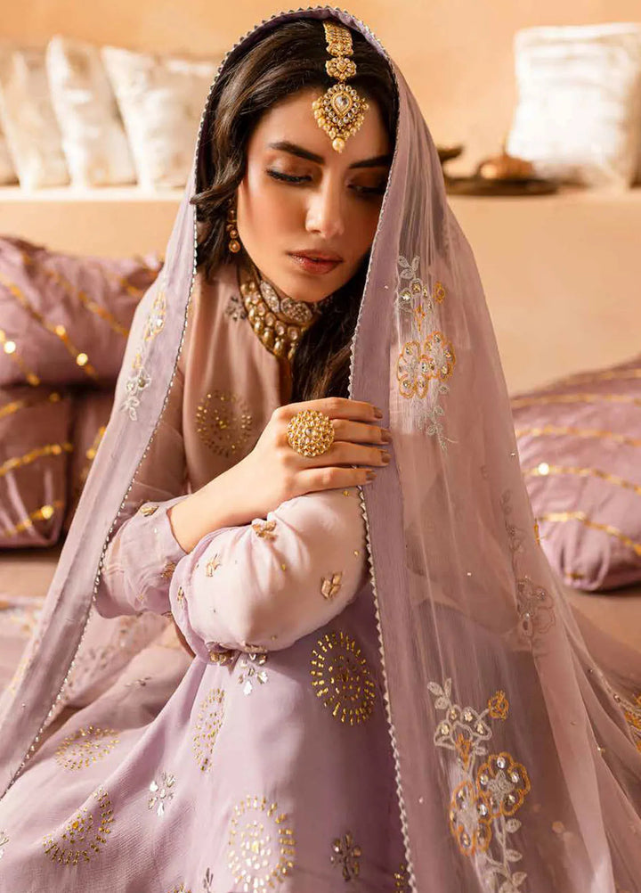 Mukeshkari By Nureh Embroidered Chiffon Suit Unstitched 4 Piece NU24MK MK-06 - Formal Collection