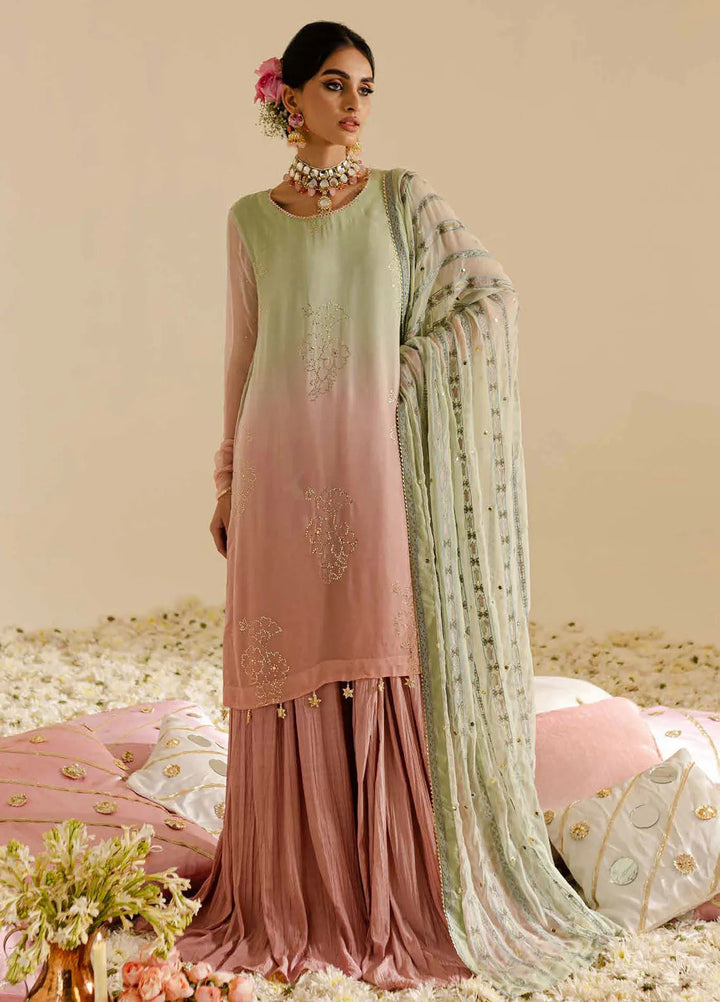 Mukeshkari by Nureh Embroidered Chiffon Suit Unstitched 4 Piece NU25MC MK-07 - Formals Collection