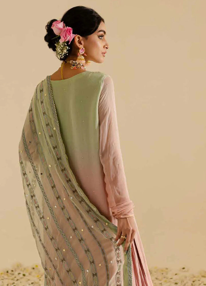 Mukeshkari by Nureh Embroidered Chiffon Suit Unstitched 4 Piece NU25MC MK-07 - Formals Collection