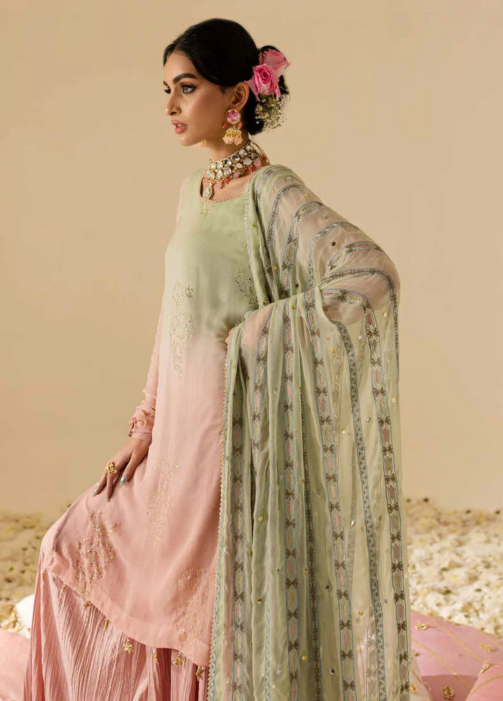 Mukeshkari by Nureh Embroidered Chiffon Suit Unstitched 4 Piece NU25MC MK-07 - Formals Collection
