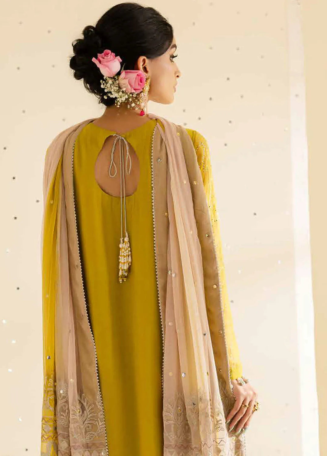 Mukeshkari by Nureh Embroidered Chiffon Suit Unstitched 4 Piece NU25MC MK-08 - Formals Collection