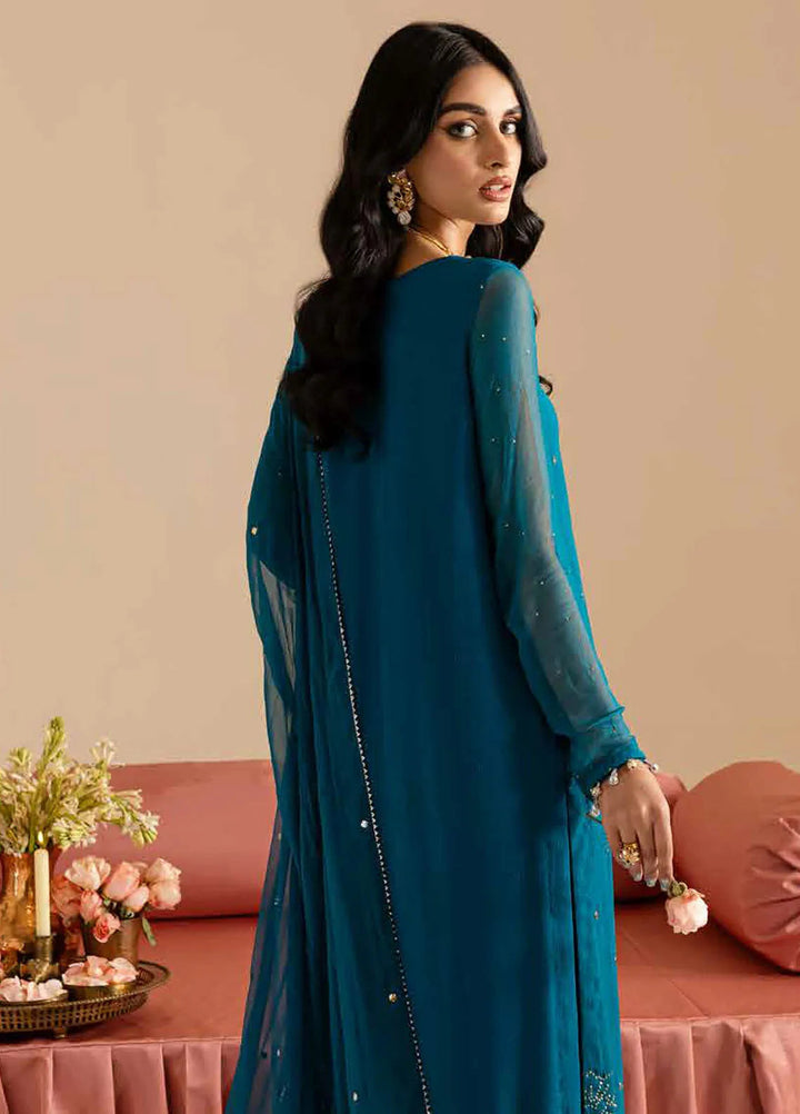 Mukeshkari by Nureh Embroidered Chiffon Suit Unstitched 4 Piece NU25MC MK-10 - Formals Collection