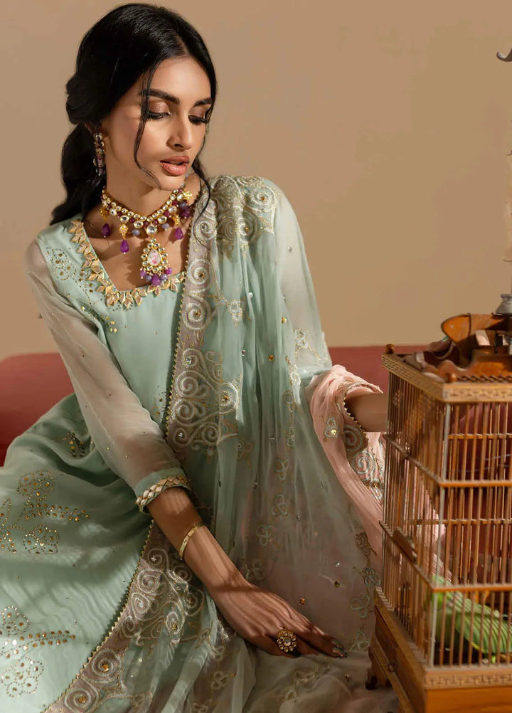 Mukeshkari by Nureh Embroidered Chiffon Suit Unstitched 4 Piece NU25MC MK-11 - Formals Collection