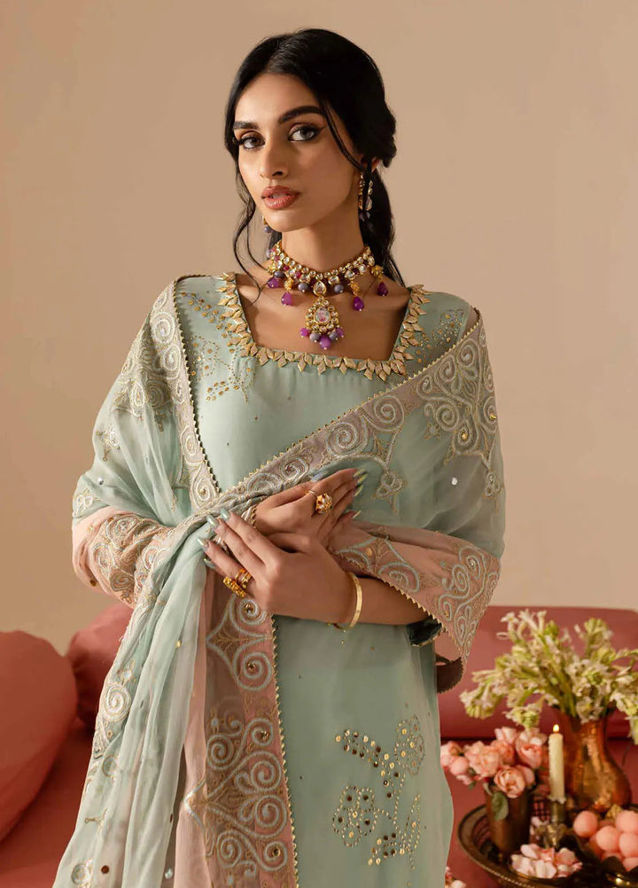 Mukeshkari by Nureh Embroidered Chiffon Suit Unstitched 4 Piece NU25MC MK-11 - Formals Collection
