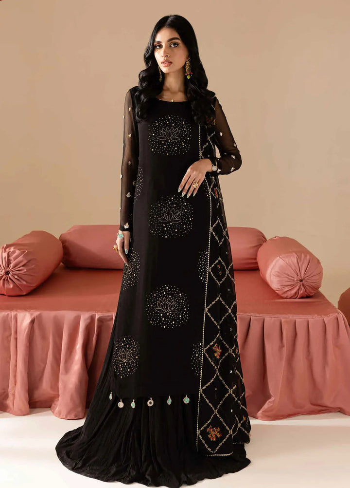 Mukeshkari by Nureh Embroidered Chiffon Suit Unstitched 4 Piece NU25MC MK-12 - Formals Collection