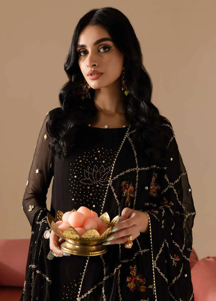 Mukeshkari by Nureh Embroidered Chiffon Suit Unstitched 4 Piece NU25MC MK-12 - Formals Collection