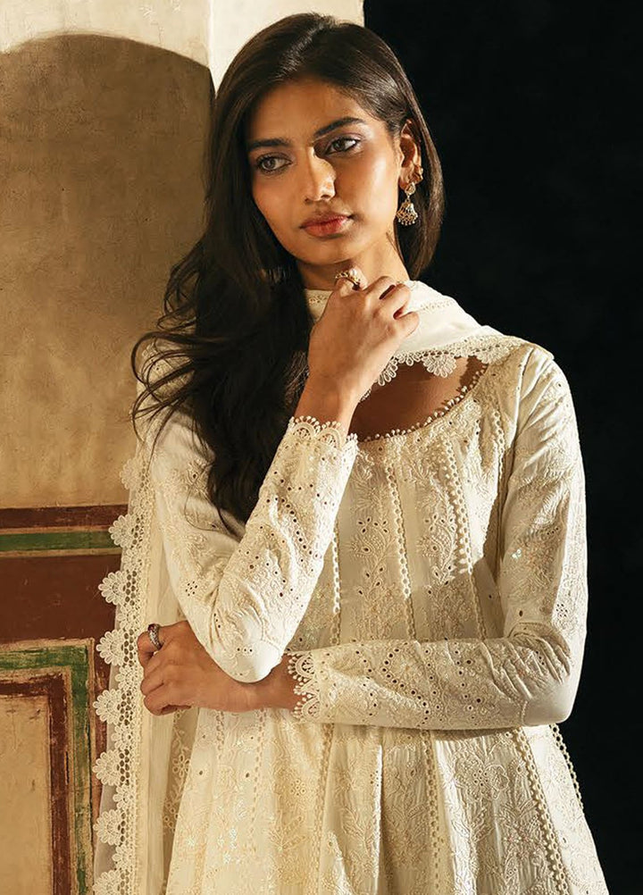 Mulaqaat by Afrozeh Embroidered Lawn Suits Unstitched 3 Piece AF25MFL D-04 Ishq - Summer Collection