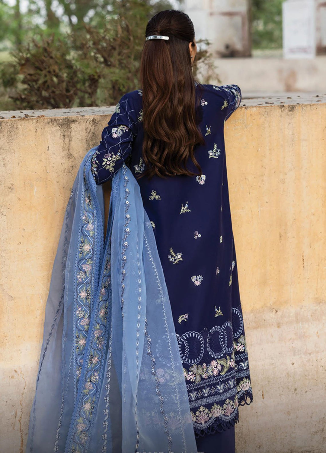 Mulaqaat by Afrozeh Embroidered Lawn Suits Unstitched 3 Piece AF25MFL D-06 Shiddaat - Summer Collection