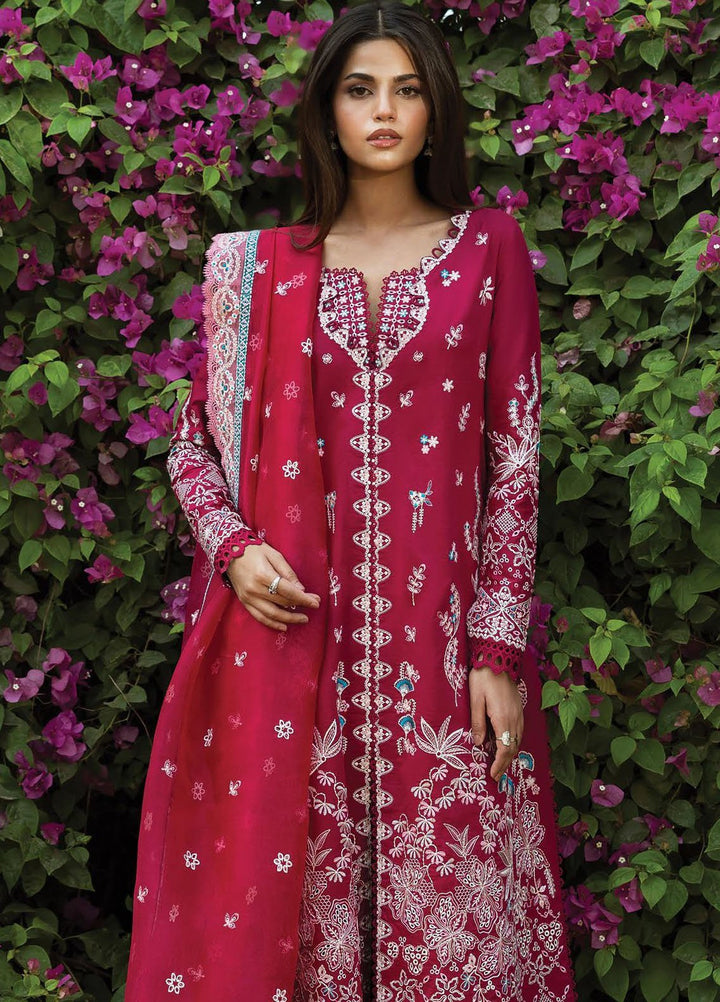 Mulaqaat by Afrozeh Embroidered Lawn Suits Unstitched 3 Piece AF25MFL D-09 Humnasheen - Summer Collection