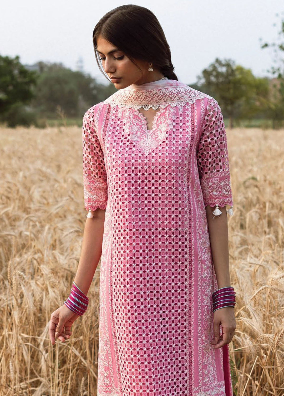 Mulaqaat by Afrozeh Embroidered Lawn Suits Unstitched 3 Piece AF25MFL D-10 Khuwab - Summer Collection