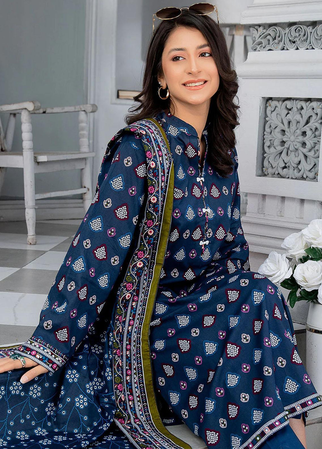 Mulberry By Safwa Printed Lawn Suits Unstitched 2 Piece SW23M MLS-04 - Summer Collection