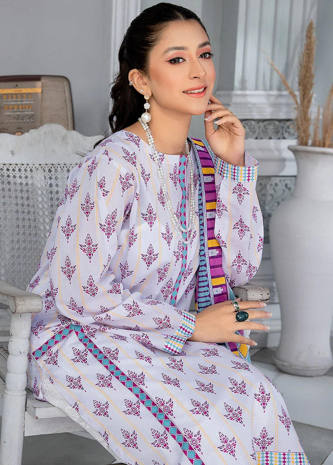 Mulberry By Safwa Printed Lawn Suits Unstitched 2 Piece SW23M MLS-06 - Summer Collection