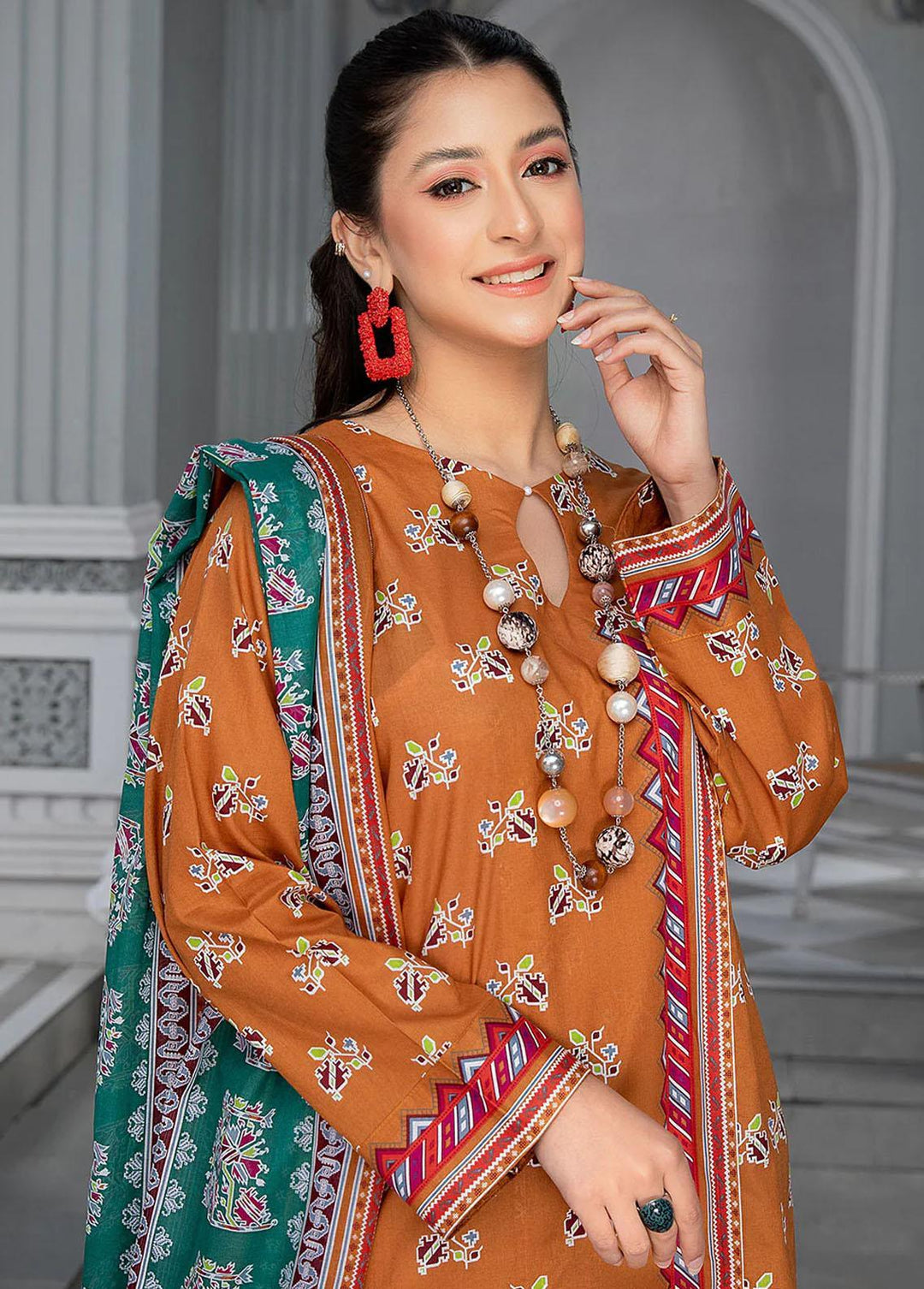 Mulberry By Safwa Printed Lawn Suits Unstitched 2 Piece SW23M MLS-10 - Summer Collection