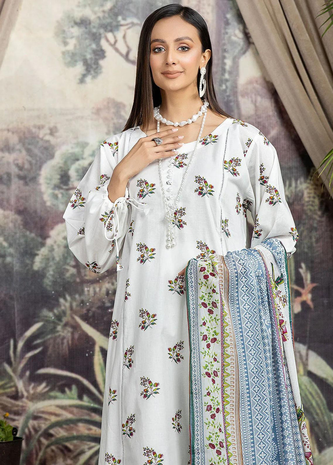 Mulberry By Safwa Printed Lawn Suits Unstitched 2 Piece SW23M MLS-14 - Summer Collection