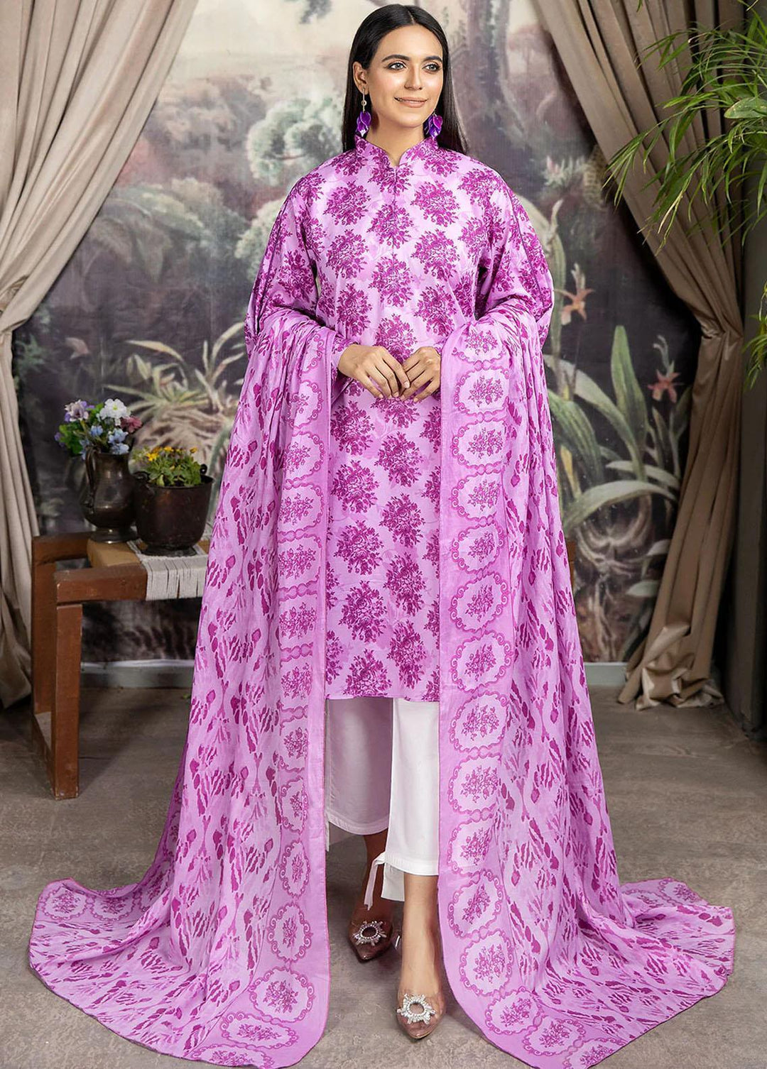 Mulberry By Safwa Printed Lawn Suits Unstitched 2 Piece SW23M MLS-16 - Summer Collection