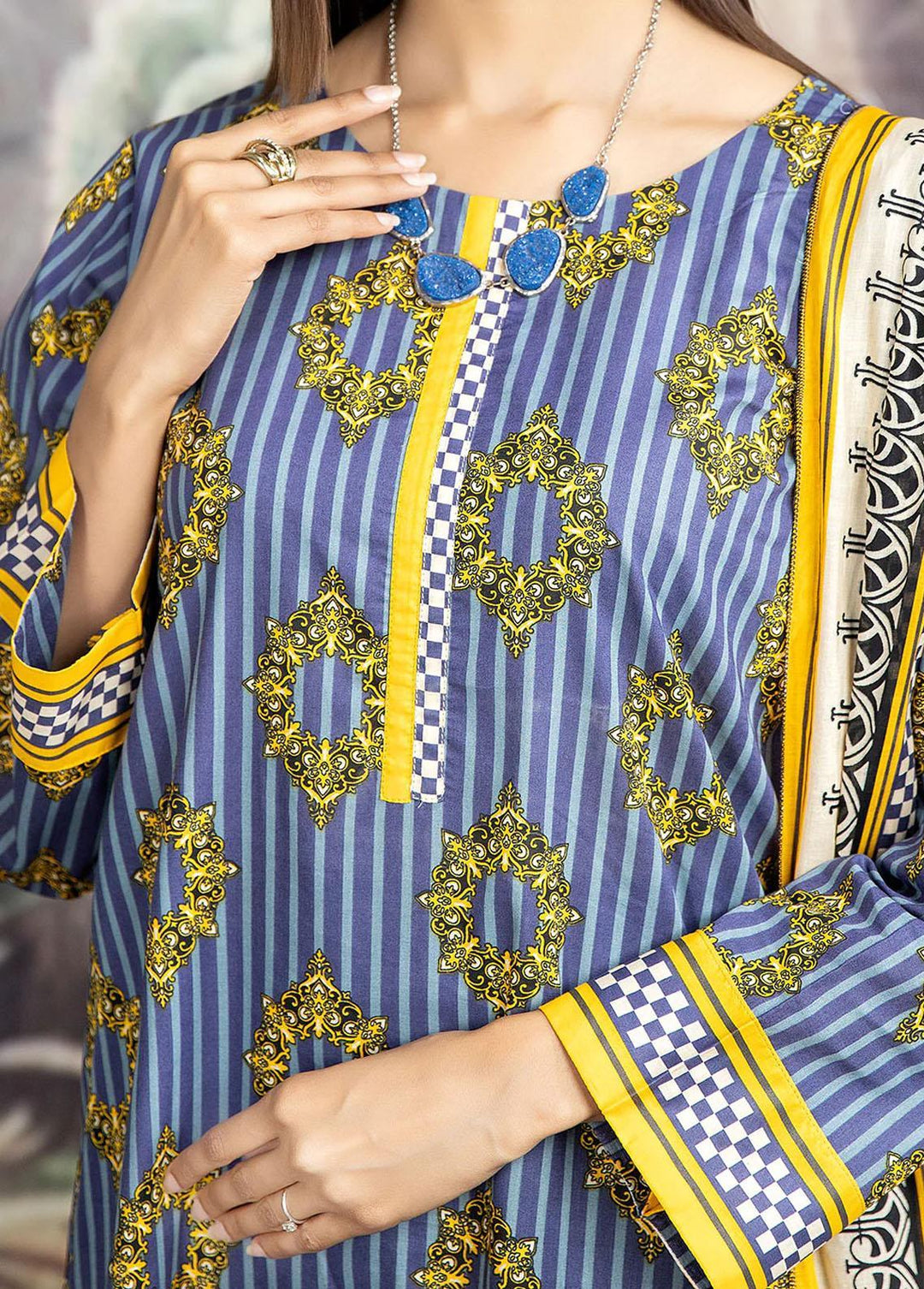 Mulberry By Safwa Printed Lawn Suits Unstitched 2 Piece SW23M MLS-17 - Summer Collection