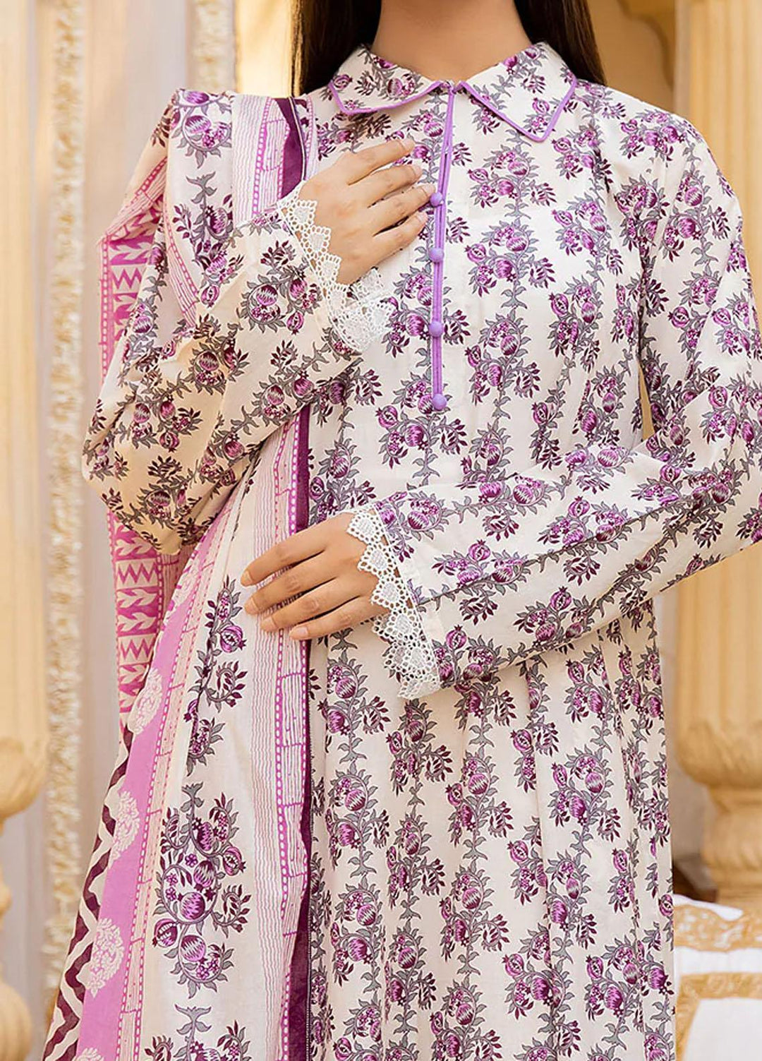 Mulberry By Safwa Printed Lawn Suits Unstitched 3 Piece SW23M-V2 SMC-05 - Summer Collection