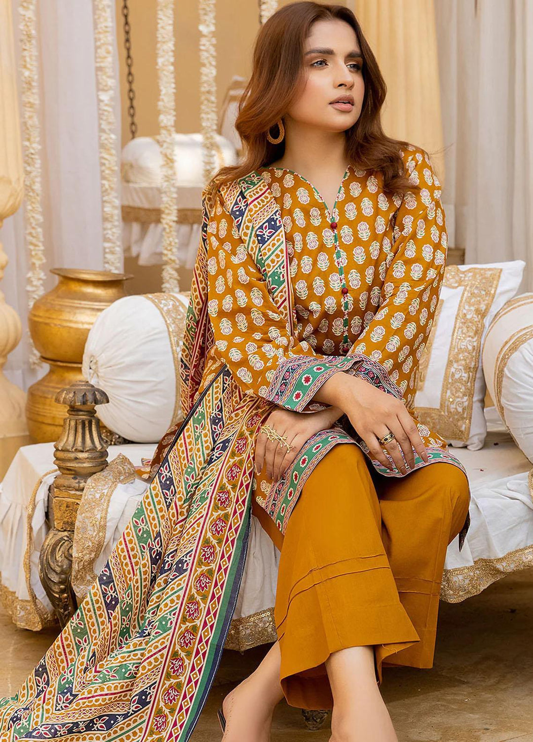Mulberry By Safwa Printed Lawn Suits Unstitched 3 Piece SW23M-V2 SMC-06 - Summer Collection