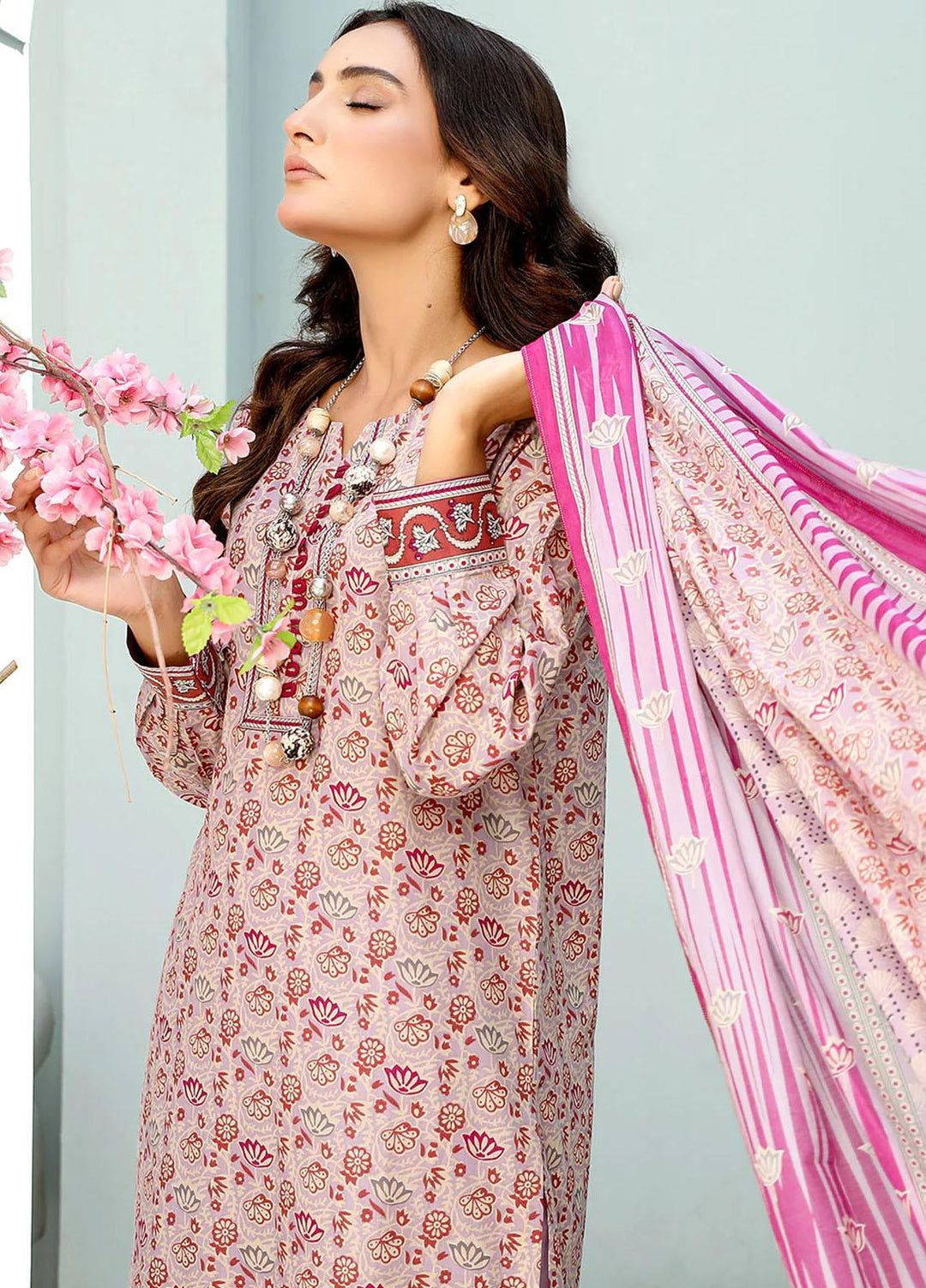Mulberry By Safwa Printed Lawn Suits Unstitched 3 Piece SW23M-V2 SMC-15 - Summer Collection