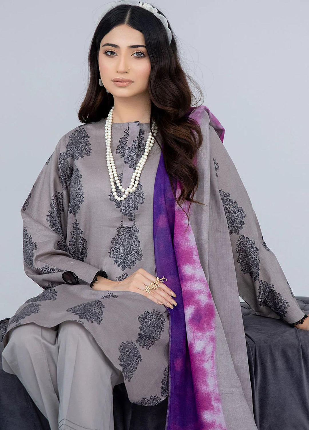 Mulberry By Safwa Printed Lawn Suits Unstitched 3 Piece SW23M-V2 SMC-16 - Summer Collection