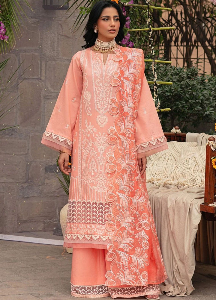 Muntazir By Mohagni Embroidered Lawn Suit Unstitched 3 Piece MG24ML CM-01 - Luxury Summer Collection